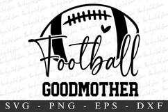 Football Goodmother SVG | SVG Cut files | Cricut Product Image 1