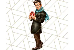 Vintage Glamorous Christmas Party Clipart PNG, Holiday Png Product Image 3