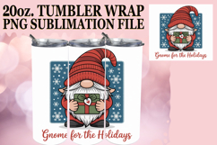 Gentle smiles 20oz tumbler wrap, Holiday Gnome Product Image 1