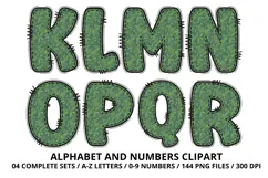 Garden Nature Beauty Alphabet PNG Letters & Numbers 300DPI Product Image 3