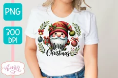 Merry Christmas PNG sublimation | Christmas gnome shirt PNG Product Image 2