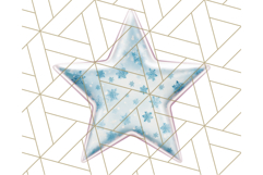 Cute Puffy Star Clipart PNG, 3D Glossy Pastel Stars Clip Art Product Image 3