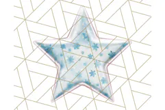Cute Puffy Star Clipart PNG, 3D Glossy Pastel Stars Clip Art Product Image 3