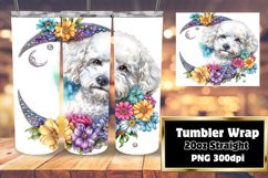 Whimsical Woofs: Watercolor Tumbler Design 20oz Product Image 1