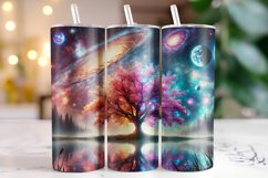 Tree &amp; Galaxies Tumbler Wrap | Sublimation Product Image 1
