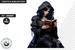 Gothic Girl Clipart PNG for crafts and sublimation Product Image 1