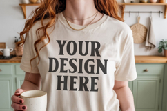 Comfort Colors 1717 Ivory T-Shirt Mockup Product Image 1
