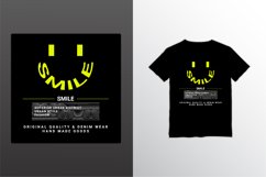 Smile writing design, suitable for screen printing t-shirts Product Image 1