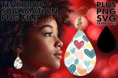 Elegance in Every Drop: Watercolor Heart Sublimation Product Image 1