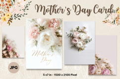 Mother&#039;s Day Card Happy MOM flower Printable Gift Card_19 Product Image 1