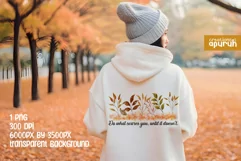Autumn Floral Motivational Quotes Sublimation 19 Product Image 2