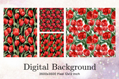 Flower Pattern Background Wallpaper Digital Paper_19 Product Image 1