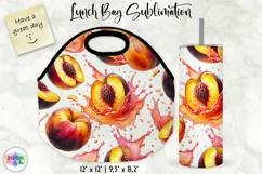 Lunch Bag Sublimation | Fruits and Berries Lunch Bag Print Product Image 1