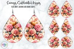 Vintage Flowers Earrings Design, Baroque Floral Earrings Product Image 1