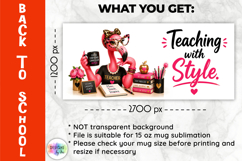 Funny Teacher Mug Wrap Sublimation, Back to School Product Image 2