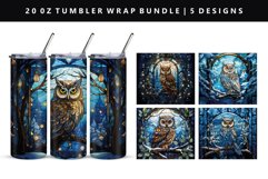Owl 20oz Tumbler Wrap | Sublimation PNG Design Product Image 1