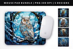 Owl Mouse Pad Design | Mouse Pad Sublimation PNG Product Image 1