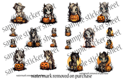 Halloween Stickers - Printable Horses and Jack o Lanterns Product Image 5