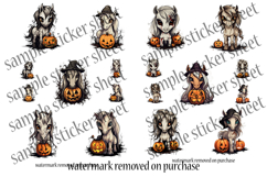 Halloween Stickers - Printable Horses and Jack o Lanterns Product Image 6