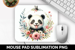 Panda, Cute Animal Mouse Pad PNG, Animal Lover Gift Product Image 1