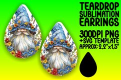Radiant Gnome Harmony: Sublimation Teardrop Magic Product Image 1