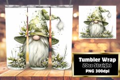 Playful Watercolor Gnome Sublimation Wrap Artwork Product Image 1