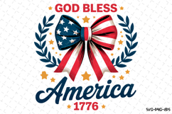 God Bless America svg | 4th of july Svg | Svg Cut Files Product Image 1