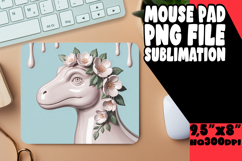 Blissful Mouse Pad Design Ideas, Cute Dino Product Image 1
