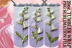 Floral Radiance: Tumbler Wrap Sublimation Product Image 1