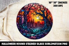 Halloween Stained Glass Sublimation PNG | Skull | Ghost Product Image 1