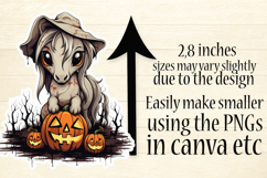 Halloween Stickers - Printable Horses and Jack o Lanterns Product Image 2