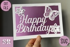 3d birthday card| Paper cutting | butterfly birthday card Product Image 3