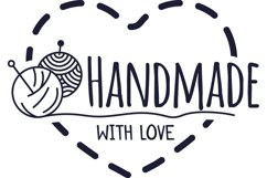 Handmade badge. Hipster craft badge, vintage workshop label Product Image 1