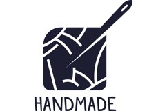 Handmade badge. Hipster craft badge, vintage workshop label Product Image 1