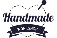 Handmade badge. Hipster craft badge, vintage workshop label Product Image 1