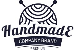 Handmade badge. Hipster craft badge, vintage workshop label Product Image 1