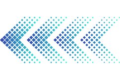 Halftone arrow. Color web arrow with dots Product Image 1