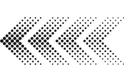 Halftone arrow. Color web arrow with dots Product Image 1