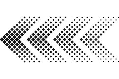 Halftone arrow. Color web arrow with dots Product Image 1