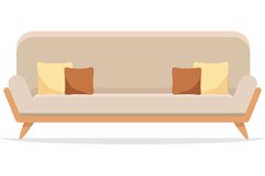 Comfortable sofa. Luxury couch for apartment Product Image 1