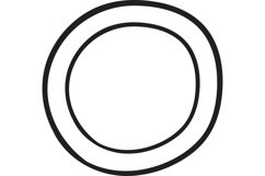Circle checkbox doodle. Hand drawn checklist mark Product Image 1