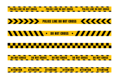 A set of police lines, and caution tape Product Image 1