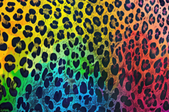 Rainbow Leopard Background Wallpaper Product Image 1