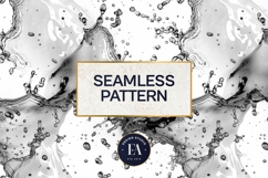 Blue Water Splash Texture | Liquid Abstract Background Product Image 3