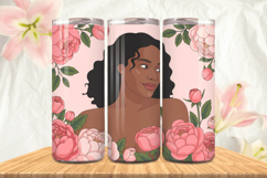 Black Girl Magic Black Woman Positive mind 20oz Tumbler wrap Product Image 1