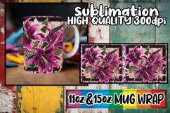 Sparkly Leopard &amp; Blossom Burst Mug Patterns 15oz 11oz Product Image 1