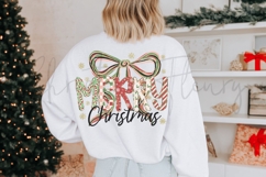 White Christmas Sweatshirt Back Mockup Product Image 2