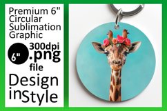 Sweet Giraffe Round Design - Spring Collection Product Image 1