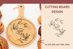 Cutting board SVG design Farmhouse sign SVG Kitchen svg dxf Product Image 2
