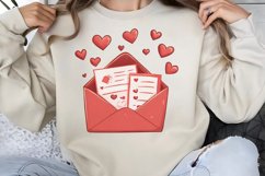 Cute Watercolor Valentines Day Clipart PNG Product Image 1
